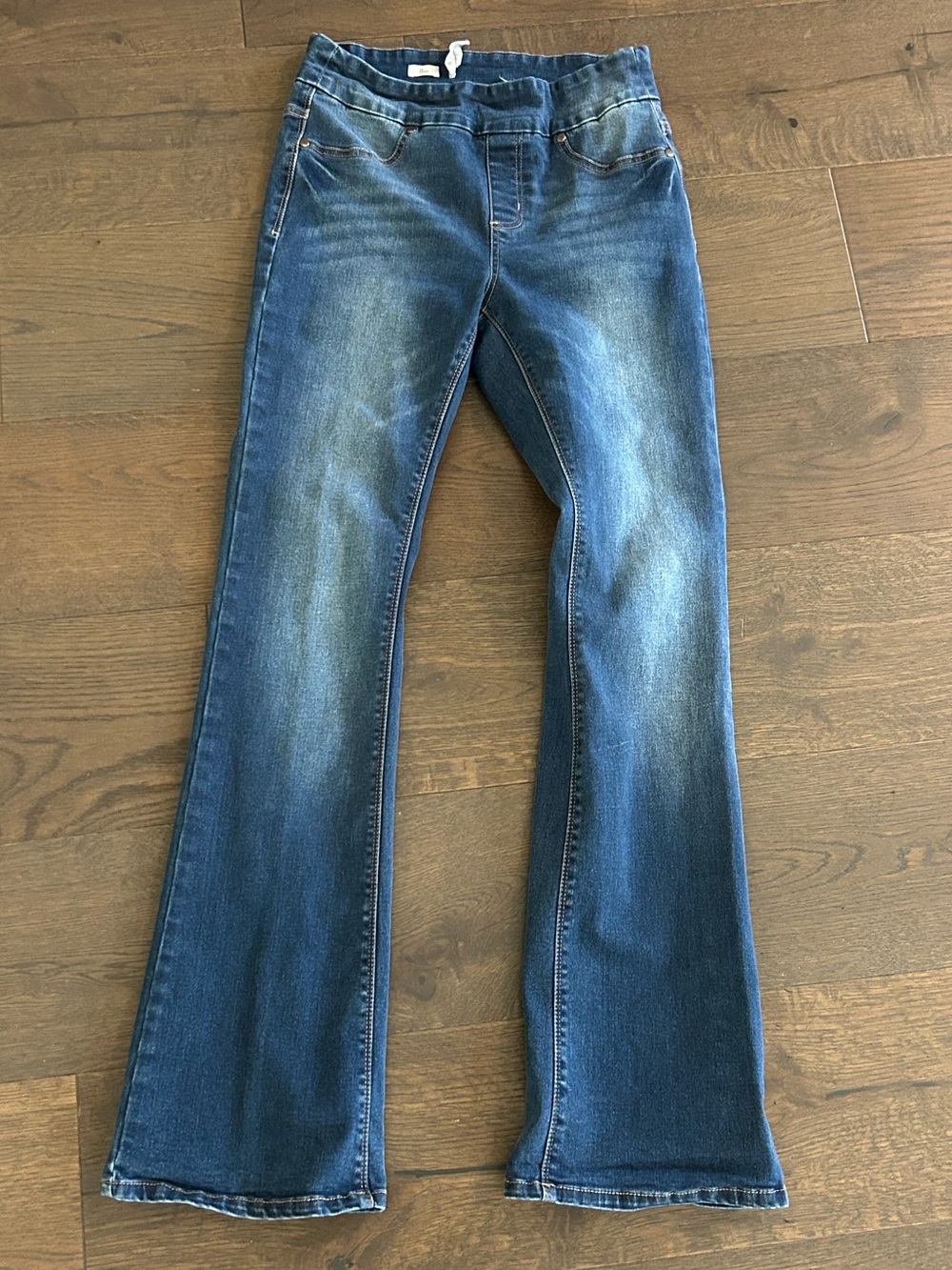 Tribal Jeans Women's Blue Flare Pull-On Jeans Size 6